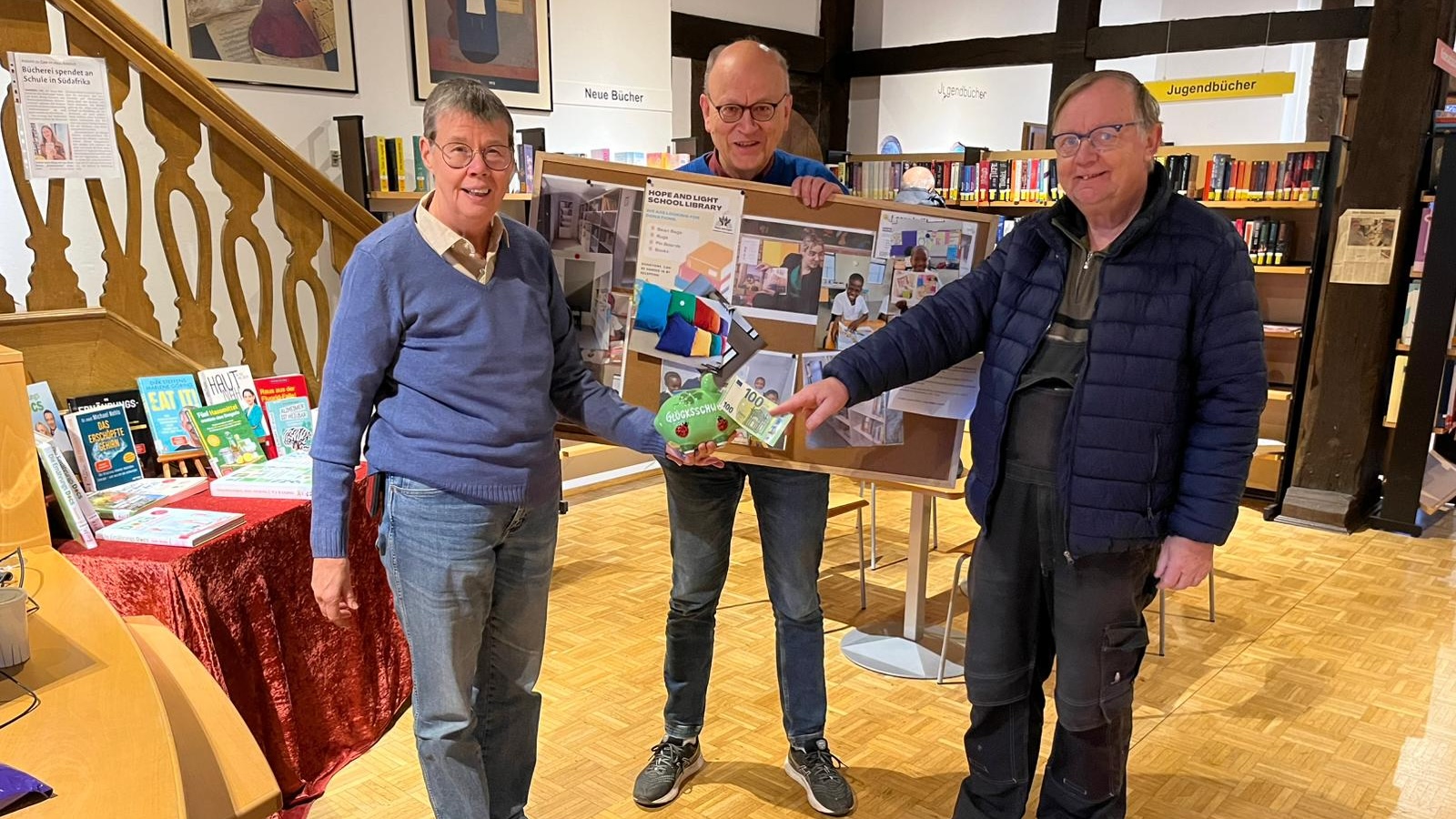 100 Euro Spende für Schulbücherei in Südafrika