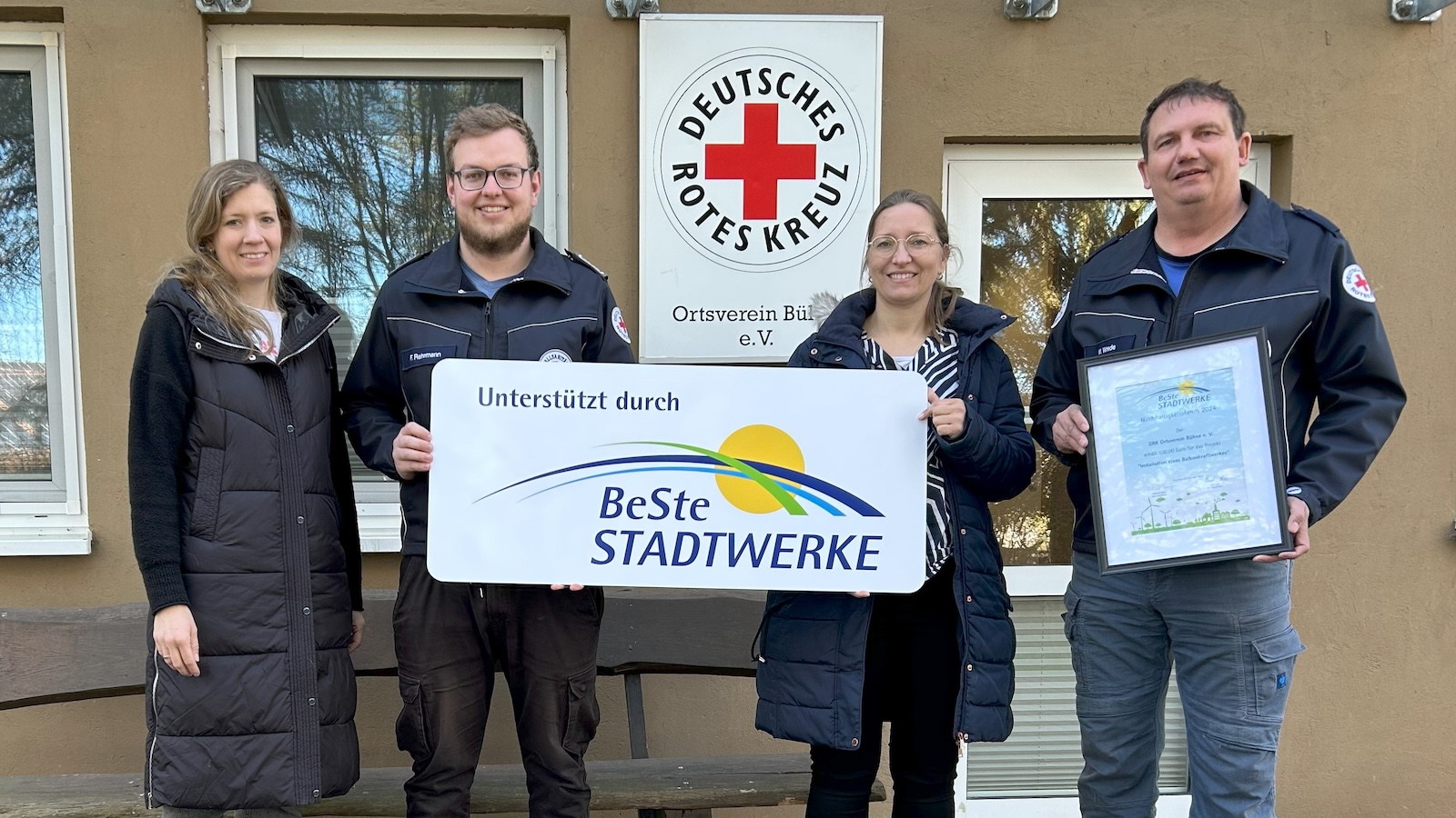  Der DRK-Ortsverein Bühne e. V. ist Gewinner des Nachhaltigkeitsfond der BeSte Stadtwerke GmbH