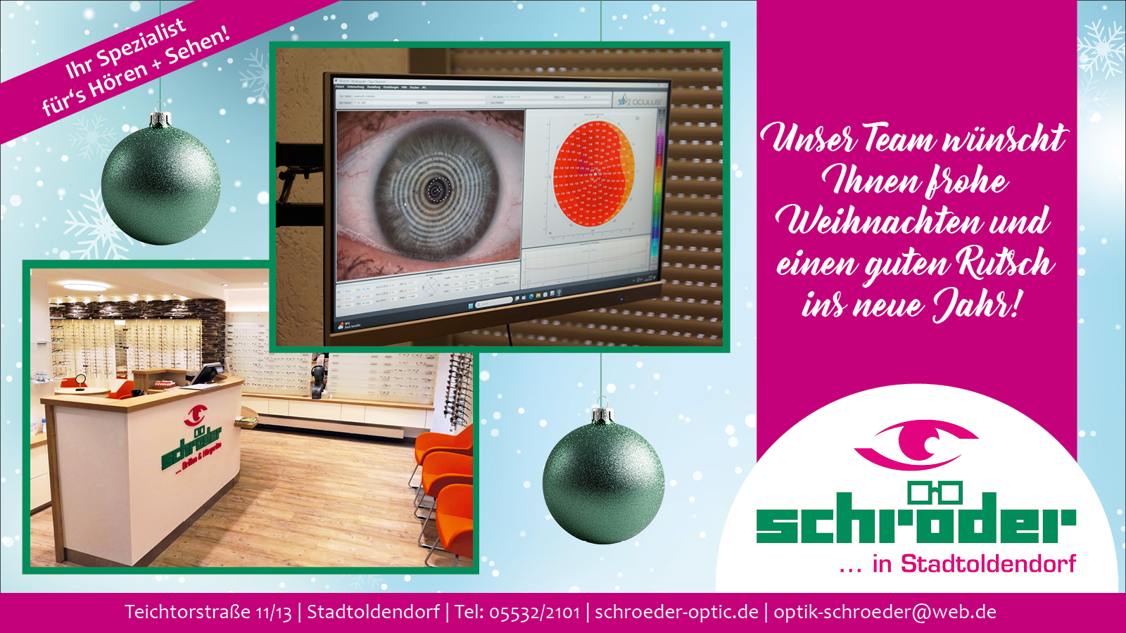 Optik Schröder Weihnachten